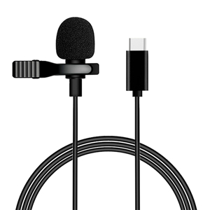 Slika od Mikrofon bubica Type C crni