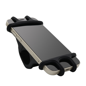 Slika od Drzac za mobilni telefon za bicikl/motor/kolica Soft grip crni