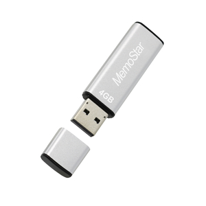 Slika od USB Flash memorija MemoStar 4GB CUBOID srebrna