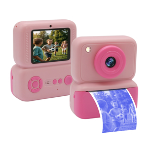Slika od Mini kamera printer Q10 + papir za stampanje fotografija pink