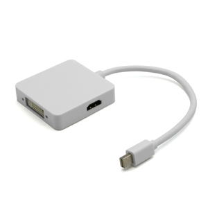Slika od Adapter Mini DP na HDMI/DVI/DP F beli kratki
