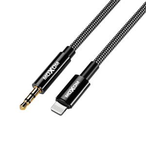 Slika od Adapter audio Moxom MX-AX41 Lightning na AUX 3.5mm muski