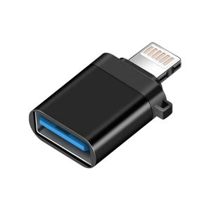 Slika od Adapter OTG lightning na USB3.0 sa data transfer funkcijom crni