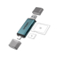 Slika od Adapter USB Flash 3.0 citac kartica 2u2 USB-A + USB Type-C na SD + TF 2.0 (OTN-CR532) Onten