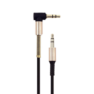 Slika od Audio AUX kabal SPRING THIN 1m crni