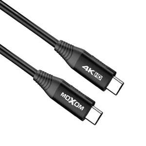 Slika od Video-audio kabal Moxom MX-AX59 Type-C na Type-C rezolucije 4K/60Hz snage 5A/100W 1m crni