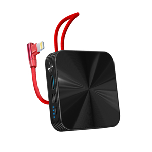 Slika od Power Bank KONFULON 10000mAh A5Q USB/PD 22.5W/20W sa lightning kablom crni