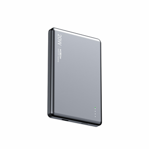 Slika od Power Bank MagSafe Moxom MX-PB212 Ultra Thin PD20W + wireless 15W 5000mAh sivi