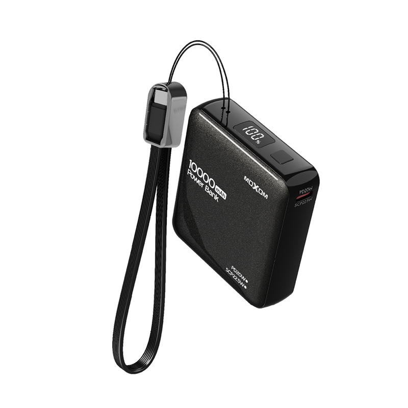 Slika od Power Bank Moxom MX-PB162 Mini Cookie PD20W + SCP22.5W 10000mAh crni