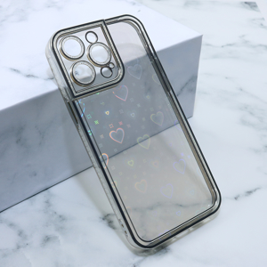 Slika od Futrola Heart IMD za iPhone 14 Pro Max (6.7) srebrna