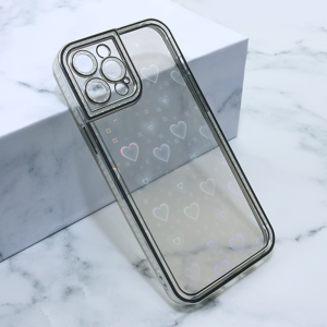 Slika od Futrola Heart IMD za iPhone 12 Pro Max 6.7 srebrna