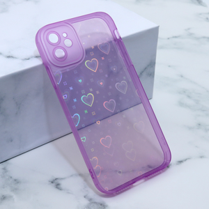 Slika od Futrola Heart Color IMD za iPhone 11 6.1 ljubicasta