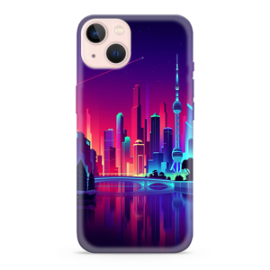Slika od Futrola ULTRA TANKI PRINT CLEAR NEON WAVE za iPhone 13 (6.1) NW05