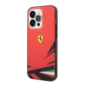 Slika od Futrola FERRARI Print za Iphone 14 Pro crvena Full ORG (FEHCP14LYITR)