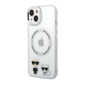 Slika od Futrola Karl Lagerfeld Magsafe With Ring za Iphone 14 Plus bela Full ORG (KLHMP14MHKCT)