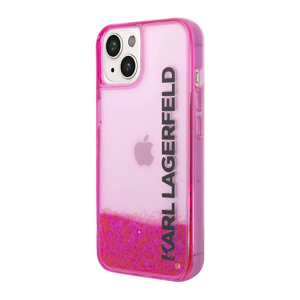 Slika od Futrola Karl Lagerfeld Liquid Glitter Elong Hard za Iphone 14 pink Full ORG (KLHCP14SLCKVF)