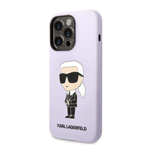 Slika od Futrola silikon Karl Lagerfeld NFT Ikonik Hard Case za Iphone 14 Pro ljubicasta Full ORG (KLHCP14LSNIKBC)