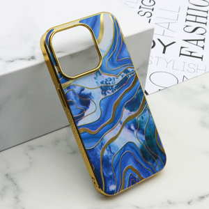 Slika od Futrola MARBLE za iPhone 15 Pro (6.1) plava