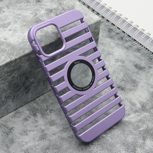 Slika od Futrola LINES LOGO CUT za Iphone 12/12 Pro (6.1) ljubicasta