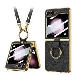 Slika od Futrola GOLD EDGE za Samsung F741B Galaxy Z Flip 6 5G crna (GKK case)