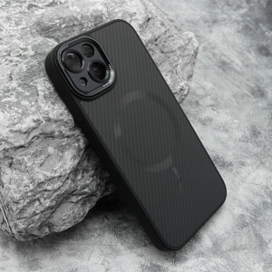 Slika od Futrola CARBON MagSafe za iPhone 13 (6.1) crna (small camera)
