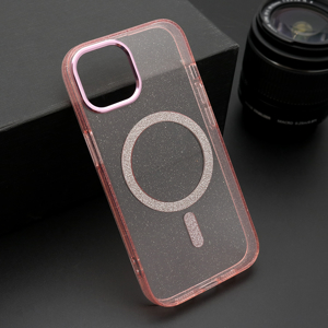 Slika od Futrola SPARKLING MagSafe za iPhone 15 (6.1) roze