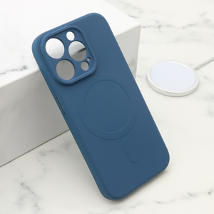 Slika od Futrola VELVET TOUCH MagSafe za iPhone 15 Pro (6.1) plava