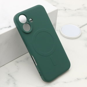 Slika od Futrola VELVET TOUCH MagSafe za iPhone 16 (6.1) tamno zelena