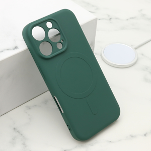 Slika od Futrola VELVET TOUCH MagSafe za iPhone 16 Pro (6.3) tamno zelena