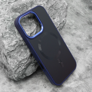 Slika od Futrola CARBON MagSafe za iPhone 16 Pro (6.3) plava (big camera)
