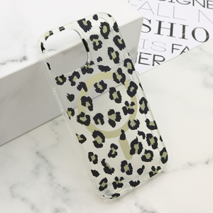 Slika od Futrola LEOPARD MagSafe za iPhone 15 (6.1) crna