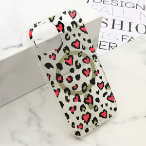 Slika od Futrola LEOPARD MagSafe za iPhone 15 (6.1) roze