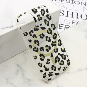 Slika od Futrola LEOPARD MagSafe za iPhone 13 (6.1)/iPhone 14 (6.1) crna