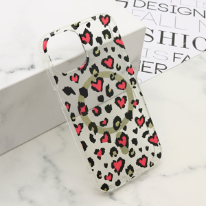 Slika od Futrola LEOPARD MagSafe za iPhone 13 (6.1)/iPhone 14 (6.1) roze