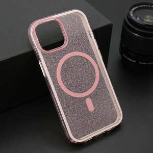 Slika od Futrola CRYSTAL MagSafe za iPhone 15 (6.1) roze