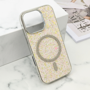 Slika od Futrole GLAM GLOW MagSafe za iPhone 16 Pro (6.3) zlatna