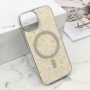 Slika od Futrole GLAM GLOW MagSafe za iPhone 15 (6.1) zlatna
