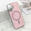 Slika od Futrola GLAM GLOW MagSafe za iPhone 16 (6.1) roze