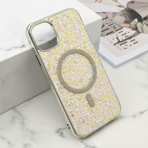 Slika od Futrole GLAM GLOW MagSafe za iPhone 11 (6.1) zlatna