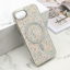 Slika od Futrola GLAM GLOW MagSafe za iPhone 16E (6.1) srebrna