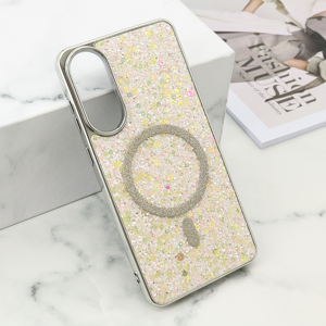 Slika od Futrole GLAM GLOW MagSafe za Samsung S937B Galaxy S25 Edge 5G srebrna