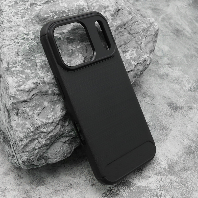 Slika od Futrola silikon BRUSHED za iPhone 17 Pro (6.3) crna