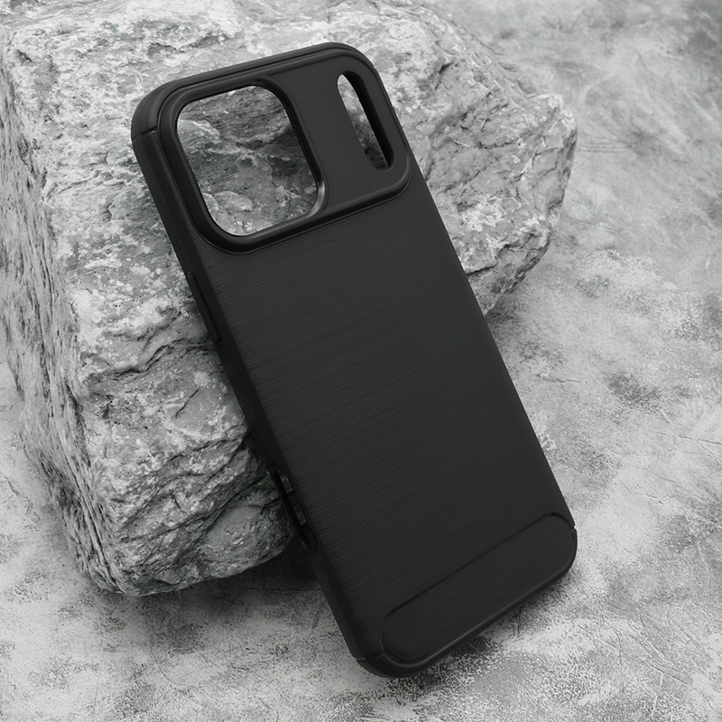 Slika od Futrola silikon BRUSHED za iPhone 17 Pro Max (6.9) crna