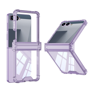 Slika od Futrola TRANSPARENT COLOR LINE za Samsung F751B Galaxy Z Flip 7 5G ljubicasta (GKK case)