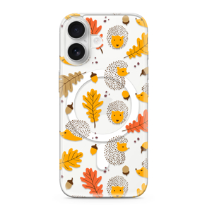 Slika od Futrola silikonska PRINT MagSafe za iPhone 17 (6.3) leaves