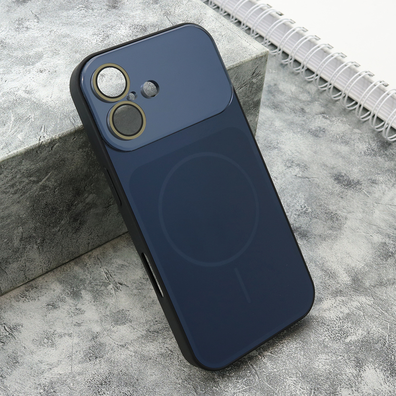 Slika od Futrola COLOR METAL MagSafe II za iPhone 17 (6.3) tamno plava