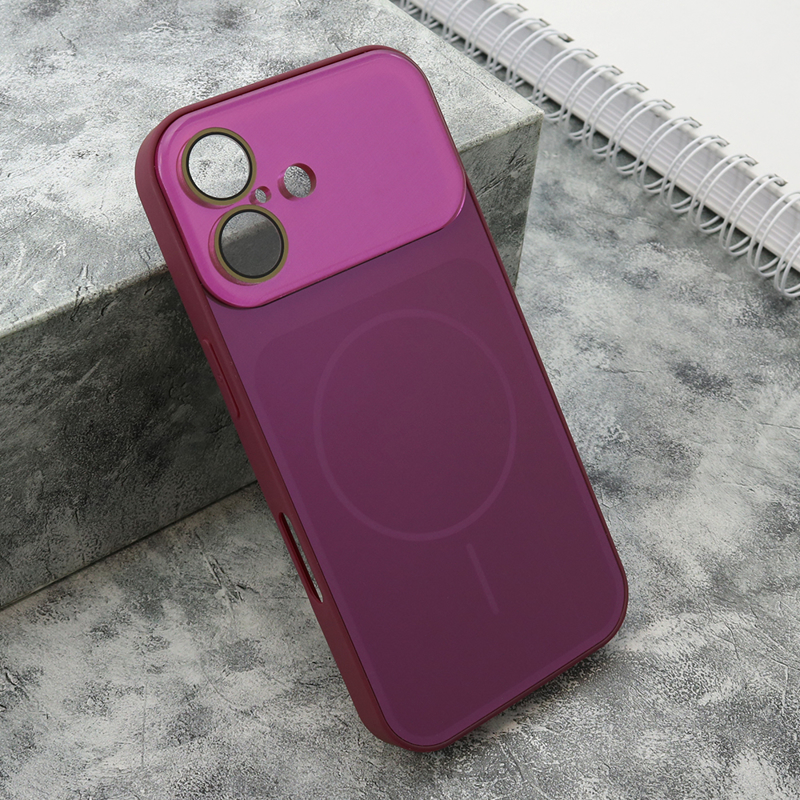 Slika od Futrola COLOR METAL MagSafe II za iPhone 17 (6.3) roze