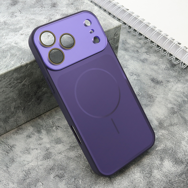 Slika od Futrola COLOR METAL MagSafe II za iPhone 17 Pro Max (6.9) ljubicasta