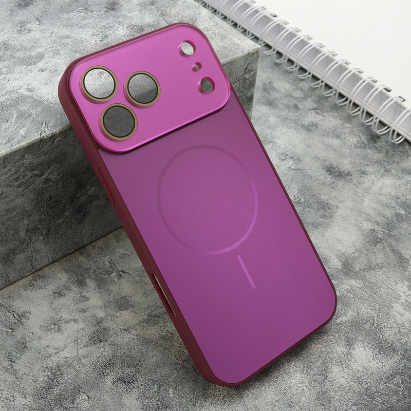 Slika od Futrola COLOR METAL MagSafe II za iPhone 17 Pro Max (6.9) roze