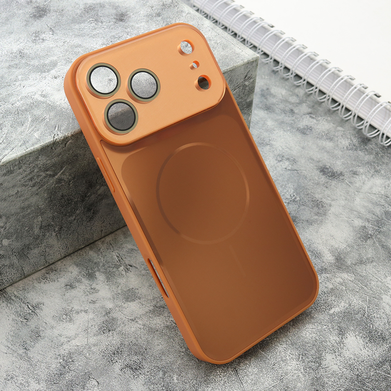 Slika od Futrola COLOR METAL MagSafe II za iPhone 17 Pro Max (6.9) narandzasta